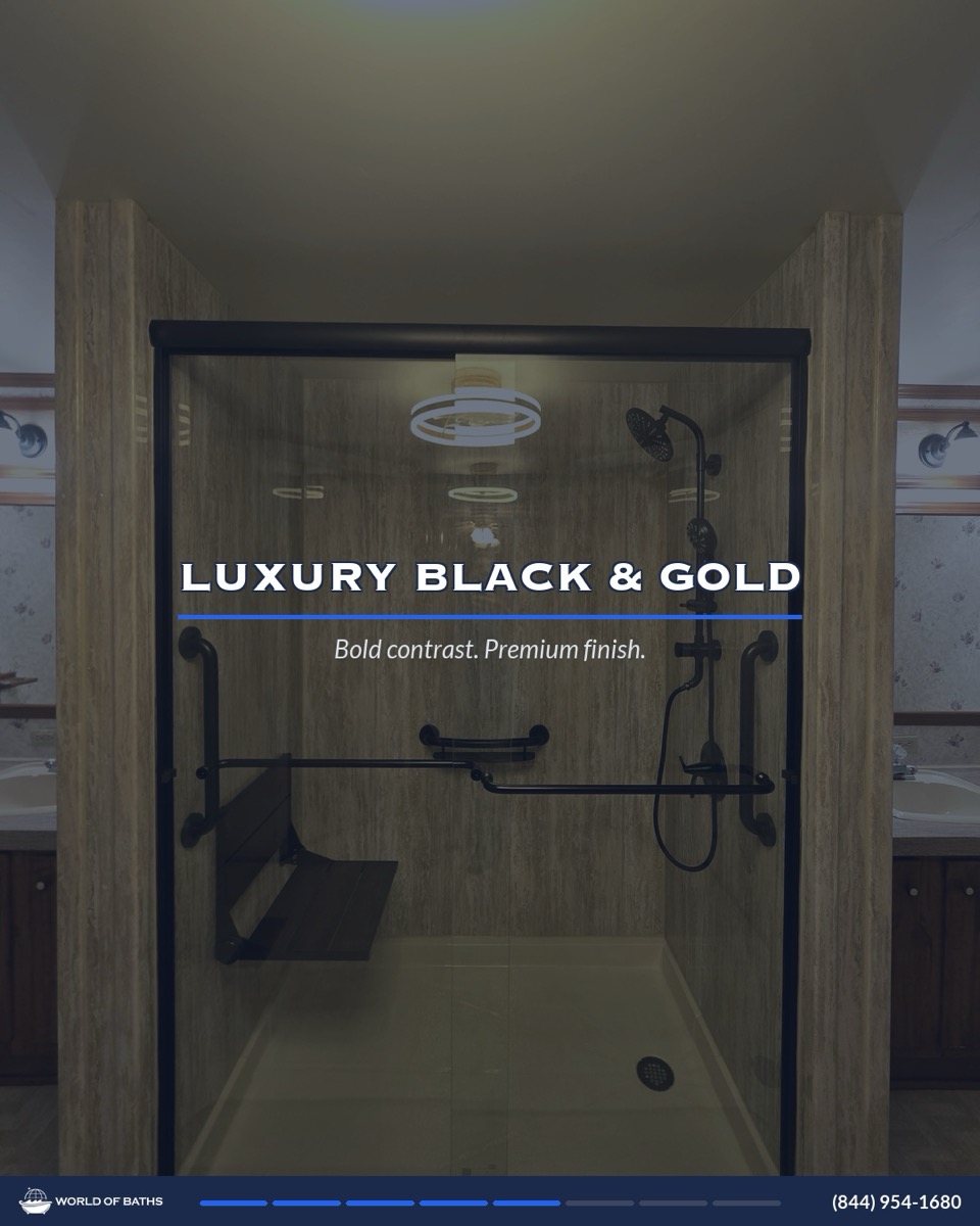 World of Baths luxury bathroom infographic